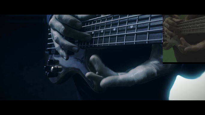 The Frame - Bass video - Fond Vert et camera tracking